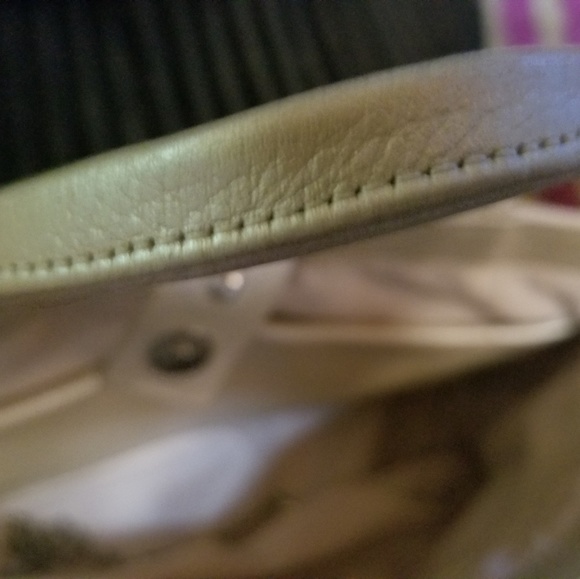 Designer pearl leather handbag - Picture 4 of 5